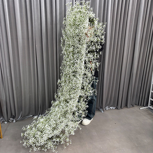 Trang trí hoa cưới thiết kế mới, trung tâm bàn tiệc, vòng hoa, hoa baby breath, lối đi hoa, dải hoa sao trời - Product Image 4