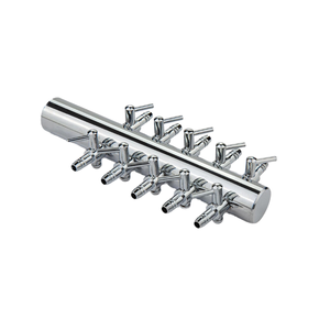 صمامات تدفق الهواء لأحواض السمك، موزع من الفولاذ المقاوم للصدأ، مقسم رباعي على شكل حرف T صديق للبيئة للاستخدام المكتبي والمنزلي - Product Image 1