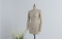 Maniquí de Espuma Ajustable LUOBEN para Sastre, Medio Cuerpo Superior, para Mujer, Uso en Bodas, en Posición de Pie