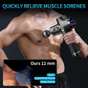 Dropshipping Customized Logo Sports Recovery 30 Speed Deep Tissue LED Muscle Therapy Body Massage Gun Gun Massage Machine