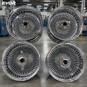 ล้อแม็<span class=keywords><strong>ก</strong></span>ซ์ EVOR ขนาด 13 14 นิ้ว แบบ Reverse Chrome 72 <span class=keywords><strong>ก</strong></span>้านตรง <span class=keywords><strong>ขอบ</strong></span> 13x7 โครเมียม <span class=keywords><strong>ยาง</strong></span><span class=keywords><strong>ขอบ</strong></span>ขาว - Product Image 2