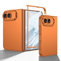 Étui de téléphone luxueux avec protection d'écran pour iPhone Duo pliable
