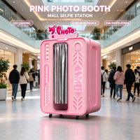 Photomaton distributeur automatique tout-en-un portable libre-service à monnayeur compatible LED SLR en métal avec Wi-Fi et écran tactile