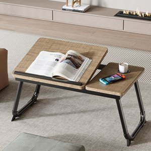 ポータブルミニオフィスベッドコンピュータラップトレイデスクテーブル,マルチアングル調節可能 - Product Image 6