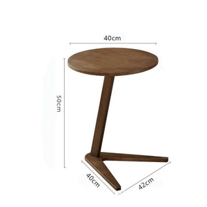 Mesa auxiliar sencilla de madera, mesa auxiliar de madera maciza, mesa auxiliar para sofá de salón, mesa de centro, mesa auxiliar móvil, estante para cabecera de cama - Product Image 1