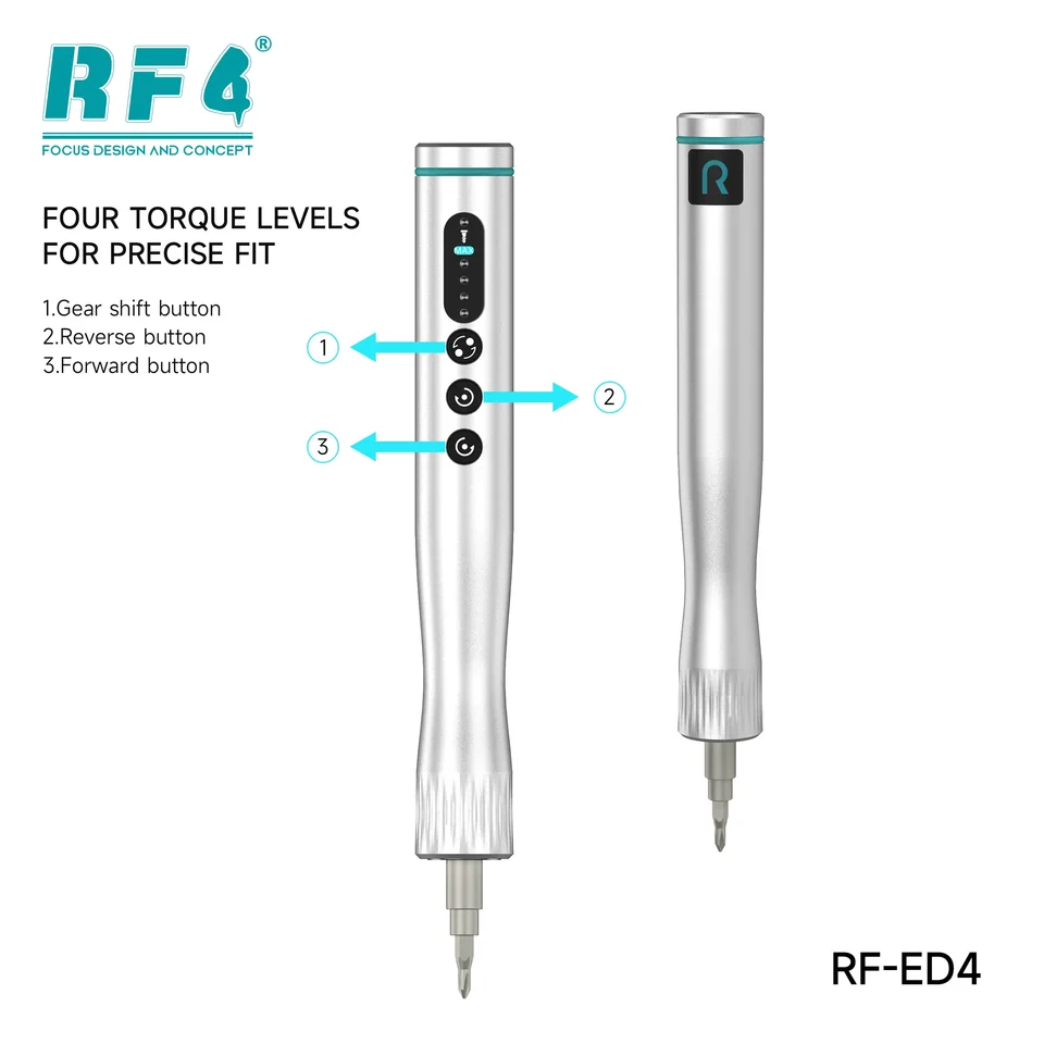 RF4 RF-ED4 ED4S электрическая отвертка с четырьмя уровнями крутящего момента для точного подгонки двойной поворотный USB перезаряжаемая ручная дрель для ремонта электроинструмент