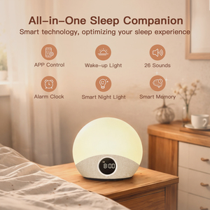 Despertador Inteligente HiFiD con Aplicación, 6 Configuraciones de Alarma, Luz de Despertador con Simulación de Amanecer y Lámpara de Noche Personalizada - Product Image 2