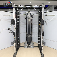 Máquina Smith Multifuncional Profesional XINRUI para Gimnasio con Logo Personalizado y Columna de Pesas