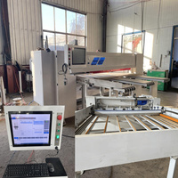 Scie à poutres horizontale automatique QIANGNAI, machine à travailler le bois CNC, moteur 7,5 kW, 380 V, cœur PLC, longueur 1600 mm, utilisée, facile à utiliser, coupe