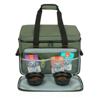 Bolsa de Viaje Profesional para Mascotas con Divisores Extraíbles, Estuche Impermeable de 3 Piezas para Equipo Canino para Camping ISO9001