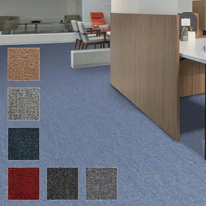 Machine made tufted loop pile commercial room office carpet