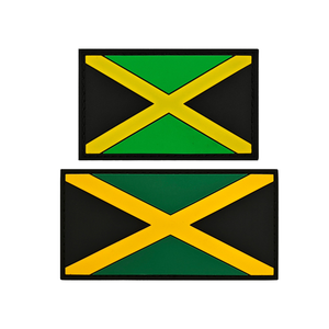 Patchs 3D en PVC et caoutchouc d'Amérique du Sud, motif drapeau de la Jamaïque, pour sacs d'extérieur, chapeaux et textiles de maison - Product Image 1