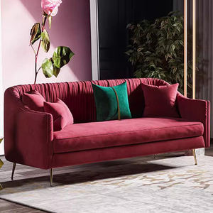 Ensemble de canapés <span class=keywords><strong>Chesterfield</strong></span> en velours capitonné nuageux de luxe européen moderne pour la maison intérieure, salon, meubles - Product Image 4