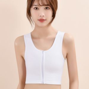 Haut de compression transgenre à fermeture éclair frontale, respirant et écologique, pour transgenres et tomboys - Product Image 4