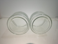Bouteille en verre transparente à large ouverture de 500 ml avec couvercle en aluminium scellé, bouteille de mise en bouteille de qualité alimentaire, bouteille pour thé aux fleurs, noix, miel