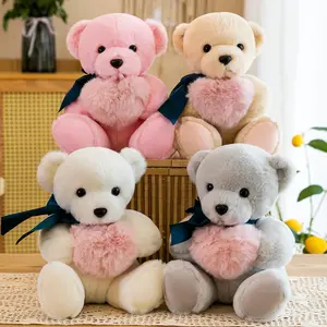 발렌타인 데이 선물 곰 작은 테디 베어 봉제 장난감 CPC 판매 맞춤 봉제 여자 도매 공장 가격 낮은 Moq 30cm