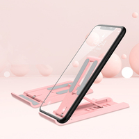 Nouveau support de téléphone portable pliable et réglable à 180 degrés en plastique, métal et silicone, pour voiture et bureau – Tendance et durable