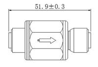 Régulateur de pression d'eau à connexion rapide CKNB 1/4'' avec électrovanne en plastique pour purificateur d'eau par osmose inverse