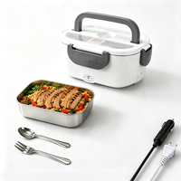 Multifunktionale Bento-Box mit Warmhaltefunktion, Elektrische Lunchbox, Tragbarer 3-in-1 Essenswärmer für Fahrer, Männer und Frauen
