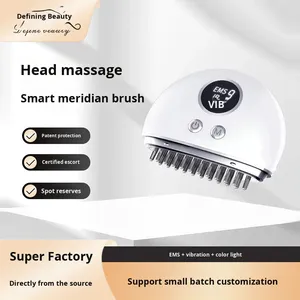 Masajeador de Cabeza con Microcorriente EMS, Cepillo Meridiano, Instrumento Eléctrico Gua Sha, Masaje con Luz de Color, Musical, Recargable, 4 Velocidades - Product Image 5