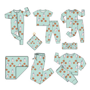 Hanzi Sofort Lieferbare Bambus-Baby-Pyjamas Mystery Box mit Charakterdruck ODM Reißverschluss Großhandel RTS Blind Box - Product Image 1