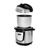 Autocuiseur Électrique Multifonction 4L en Acier Inoxydable et Aluminium, 110V/220V, pour Usage Domestique (Modèle 2026)