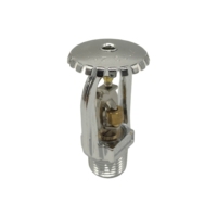Sprinkler vertical anti-incendie 1/2 pouce, réponse standard, 5 mm, rouge, 162 ° Laiton véritable F Y-ZSTZ80-72 ℃   Q5 Factory Logo personnalisé Facile à installer