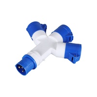 Prise multiple industrielle ZNG-1013 à 3 voies, 3 broches, 220V, 16A, forme Y, prise et adaptateur secteur industriel