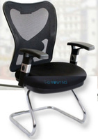 Chaise de bureau élévatrice moderne Offre Spéciale avec base en aluminium confortable en maille fabriquée pour un usage domestique