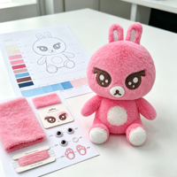 Jouets en peluche super doux personnalisés, mascottes d'entreprise, ornements, poupées en coton, figurines en peluche de dessins animés, logo imprimé transfrontalier