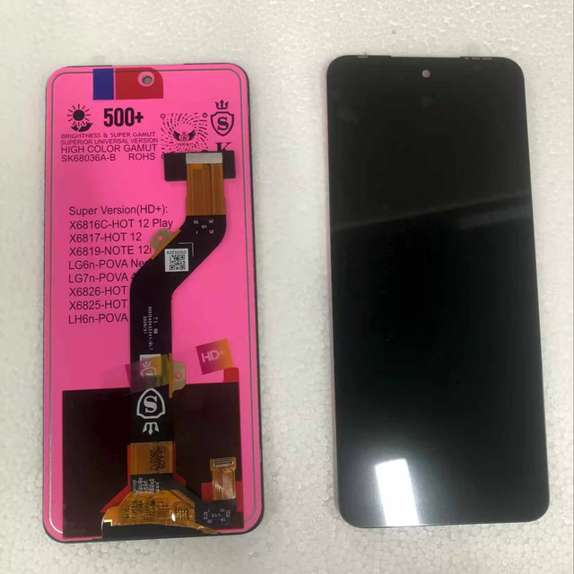 HD+ Mobile Phone LCD for Infinix X6816C-HOT12play/X6817- HOT12/X6819 LCD DisplayTouch Screen Digitizer Assembly Replacement