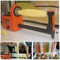 Haute Qualité Automatique Twist Pommes De Terre Tour Spirale Trancheuse Puces Machine Pomme De Terre Rotation Pomme De Terre Cutter Machines De Coupe