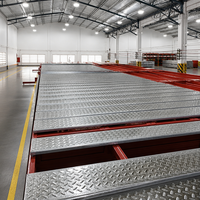 Tôle de plancher en acier de longueur personnalisée |   Panneau à joint de blocage sans béton, directement de l'usine, pour projets de plateformes de sol d'entrepôt