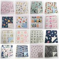 Couverture de réception pour bébé personnalisée, petite, imprimée, en polaire polaire 100% polyester, jetable, portable, douce, motif jouet en peluche