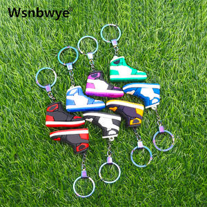 Женские кроссовки, мужские ковбои, 3D llaveros CHAVEIRO, Роскошные туфли для папы, высокий каблук, женские высокие детские кроссовки, брелок для ключей - Product Image 4