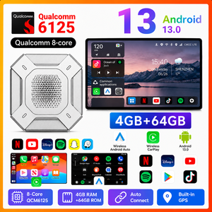 Caja Inteligente Inalámbrica CarPlay AI <span class=keywords><strong>Box</strong></span> Android 13 3 en 1, Car Play 4GB 64GB, Android <span class=keywords><strong>Auto</strong></span>, Tarjeta SIM 4G, WiFi, GPS, Multimedia Inteligente - Product Image 1