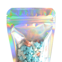 Lot de 100 sacs d'emballage en plastique transparents refermables à fond plat pour le stockage des aliments