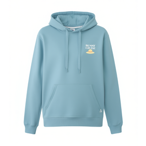 Sudadera con Capucha Sunny Cruise Azul Claro Unisex Ropa Casual - Product Image 1