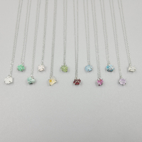 Collier de pierre de cristal brut de guérison, plaqué or 18 carats, argent, améthyste naturelle, Quartz Rose, collier de pierre de naissance, bijoux en pierres précieuses