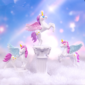 2025 Neues Design Cartoon Figuren Harz Handwerk 3D <span class=keywords><strong>Einhorn</strong></span> Harz Ornamente für Kuchen Auto Dekorationen DIY Wohn accessoires - Product Image 2