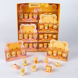 Juego de Papelería Coreano con Borradores de Animales, 4 Piezas, Forma de Oso, Bonito y Divertido, Venta al por Mayor para Niños - Product Image 2