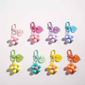 New Cute Cartoon Flower Keychain Pendant Bag Hanging Ornament <b>Small</b> Gift for Purse Earphone Case Mobile Phone Decoration - Product Image 1