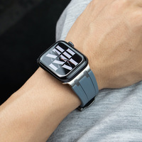 AP Style Nueva correa de silicona para Apple Ultra 2 49mm, correa de reloj de silicona para IWatch Band 41 40 44 45 46 49mm