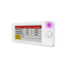 MinewTag STag29AB Dual-Color (Hitam/Putih) E-Ink PTL Pick Light NFC LED Light Smart Electronic Shelf Labels API BLE EAS Systems