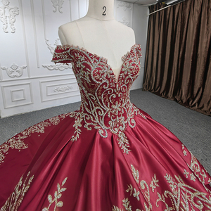 9924 Nuevo Diseño de Vestido de Noche Rojo con Mangas Cortas y Bordado Estilo Medio Oriente, Vestido de Gala - Product Image 6
