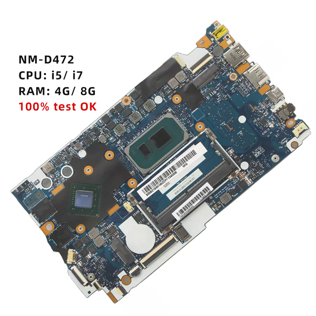 Laptop Motherboard for Ideapad 3-14ITL6 3-15ITL6 NM-D472 CPU:i5-1135G7 I7-1165G7 MX3502G RAM:4/8G 5B21B85195 5B21B85201