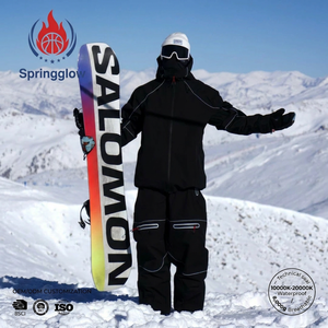 Ensemble de combinaison de <span class=keywords><strong>ski</strong></span> noire personnalisée OEM pour hommes, imperméable et coupe-vent, combinaison de <span class=keywords><strong>ski</strong></span> pour hommes, vêtements de <span class=keywords><strong>ski</strong></span> et de neige pour hommes, vente en gros - Product Image 1
