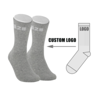 Chaussette de sport douce et respirante avec logo personnalisé Chaussettes en coton avec logo personnalisé