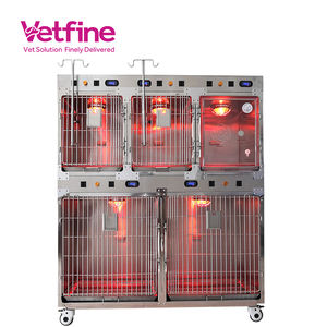 กรงและบ้านสำหรับสัตว์เลี้ยงราคาถูก แข็งแรง ทนทาน ทำจากสแตนเลส สำหรับการวินิจฉัยทางสัตวแพทย์ ฉีดยาอัตโนมัติ ใช้ในคลินิกสัตวแพทย์ ห้องไอซียู กรงสุนัข - Product Image 1