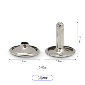 Bán buôn phụ tùng Túi đặc biệt Phụ Kiện Hai mặt bằng thép không gỉ đinh tán khóa đen Phun sắt một đầu mạ 10mm - Product Image 4